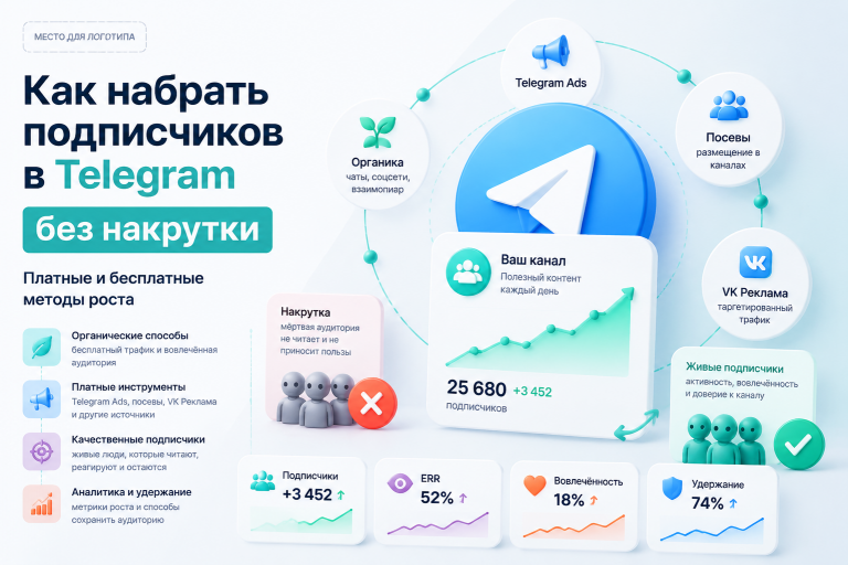 Как набрать подписчиков в Telegram без накрутки: платные и бесплатные методы
