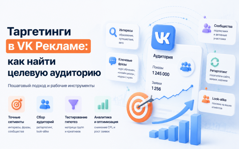 Таргетинги в VK Рекламе: как найти целевую аудиторию
