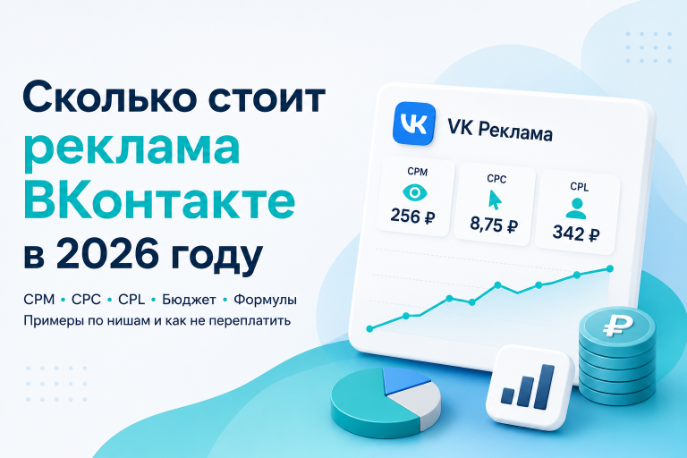 Сколько стоит реклама ВКонтакте в 2026 году