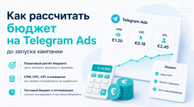 Как рассчитать бюджет на Telegram Ads до запуска кампании