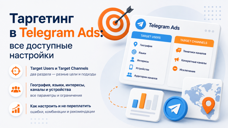 Таргетинг в Telegram Ads: какие настройки доступны рекламодателю