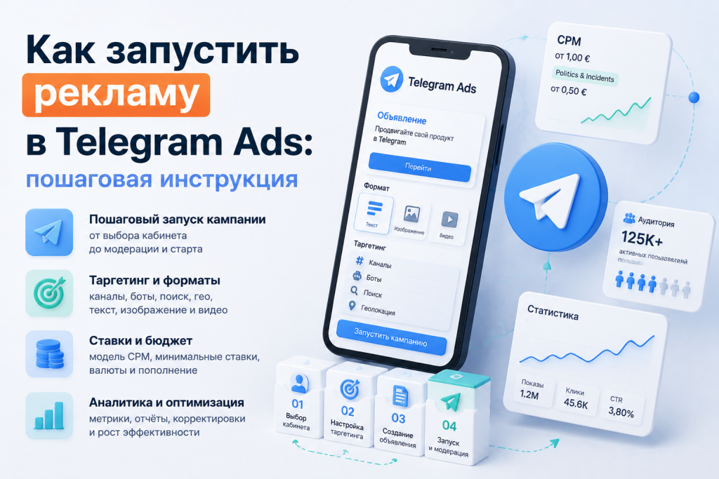 Как запустить рекламу в Telegram Ads: пошаговая инструкция