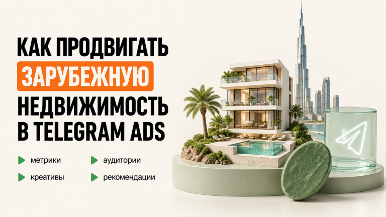 Продвижение зарубежной недвижимости в Telegram Ads: аудитории, метрики и креативы
