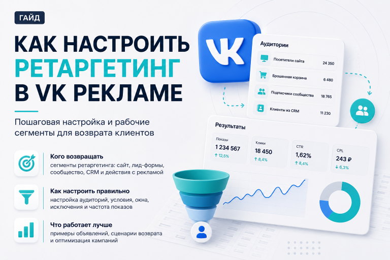 Как настроить ретаргетинг в VK Рекламе