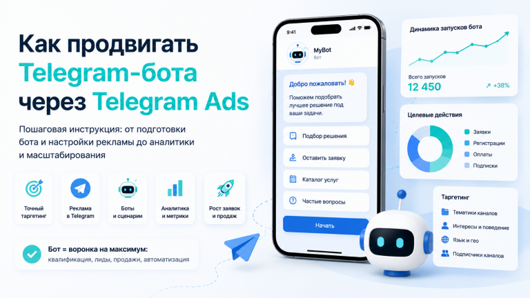 Как продвигать Telegram-бота через Telegram Ads