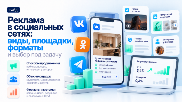 Реклама в социальных сетях: виды, площадки и форматы