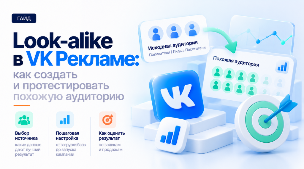 Look-alike в VK Рекламе: как создать и протестировать похожую аудиторию