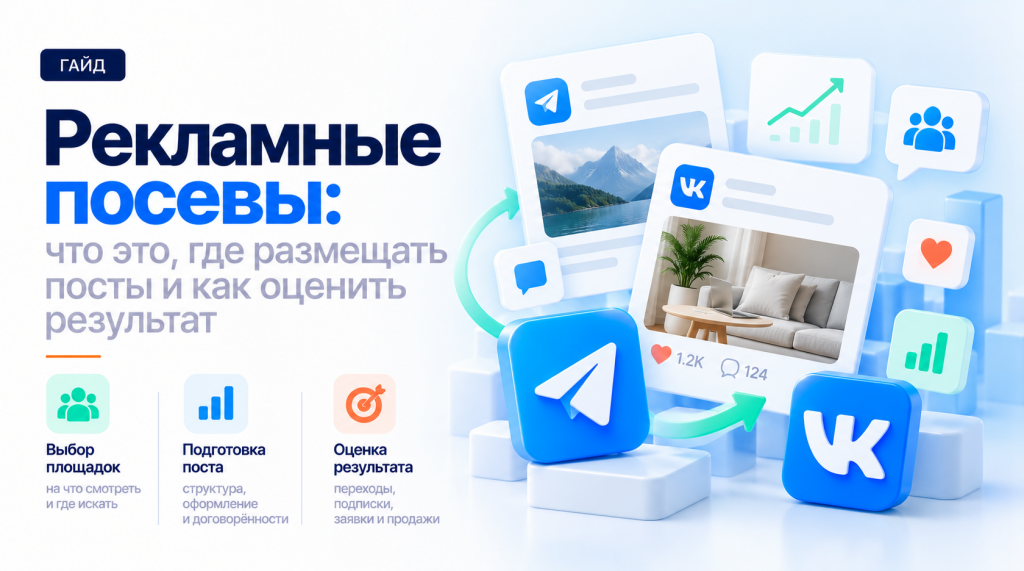 Рекламные посевы: что это такое и как их запускать