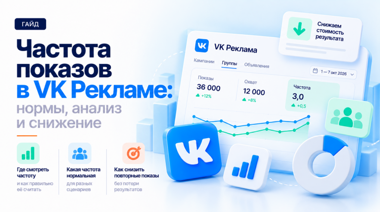 Частота показов в VK Рекламе: как контролировать повторный охват