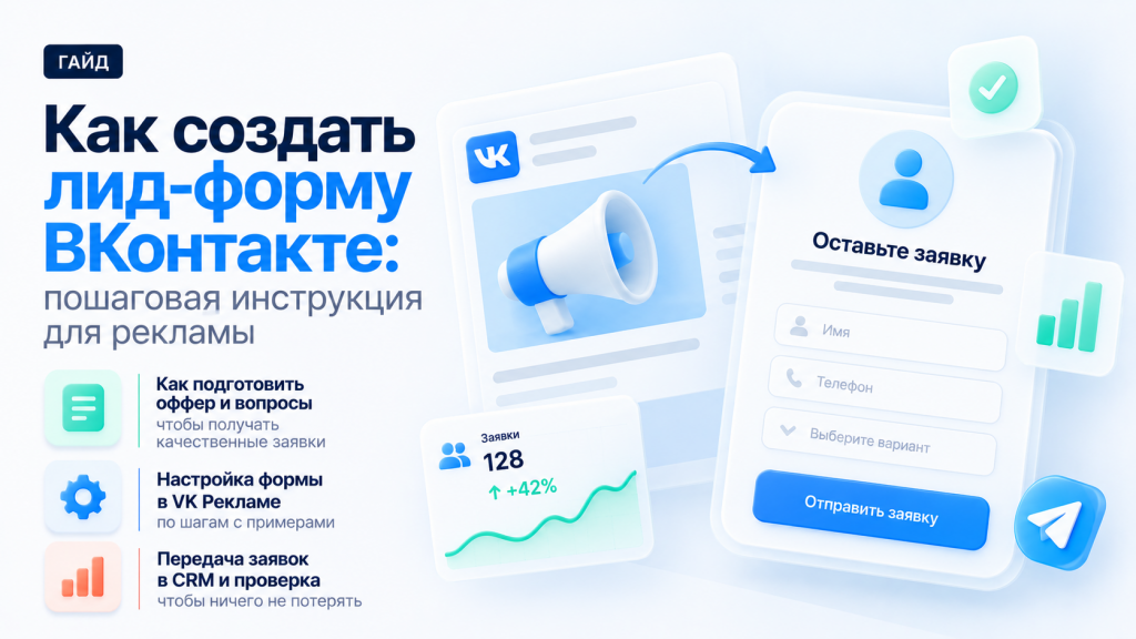 Как создать лид-форму ВКонтакте: пошаговая инструкция