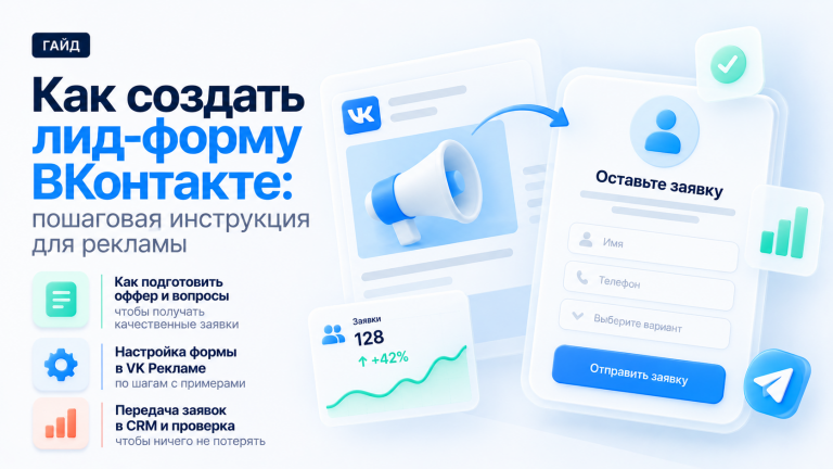 Как создать лид-форму ВКонтакте: пошаговая инструкция