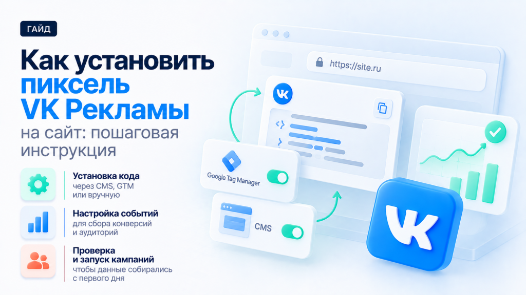 Как установить пиксель VK Рекламы на сайт: пошаговая инструкция