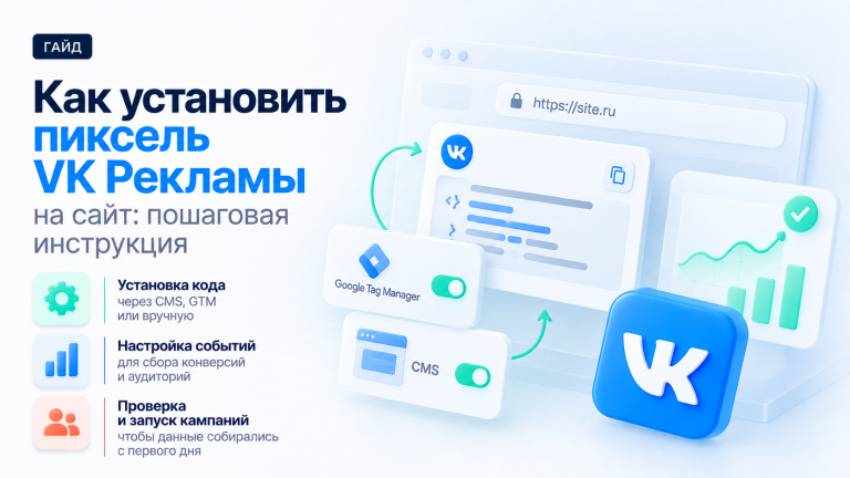 Как установить пиксель VK Рекламы на сайт: пошаговая инструкция