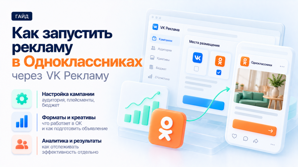 Реклама в Одноклассниках через VK Рекламу: настройка кампании